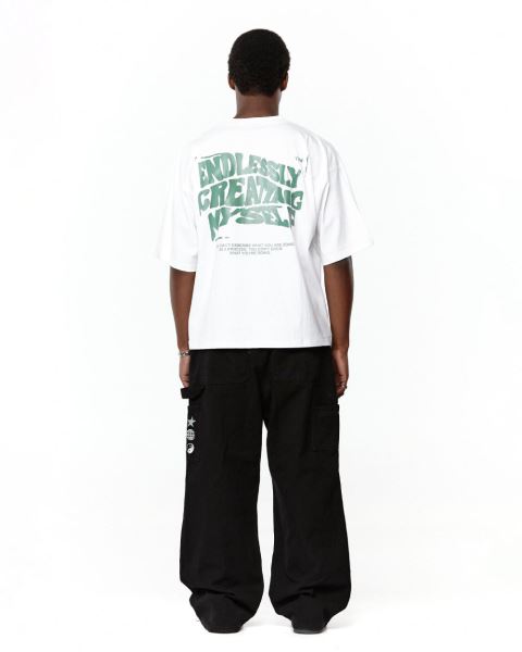 Cold Culture Endlessly T Shirt White | 74201-JFXM