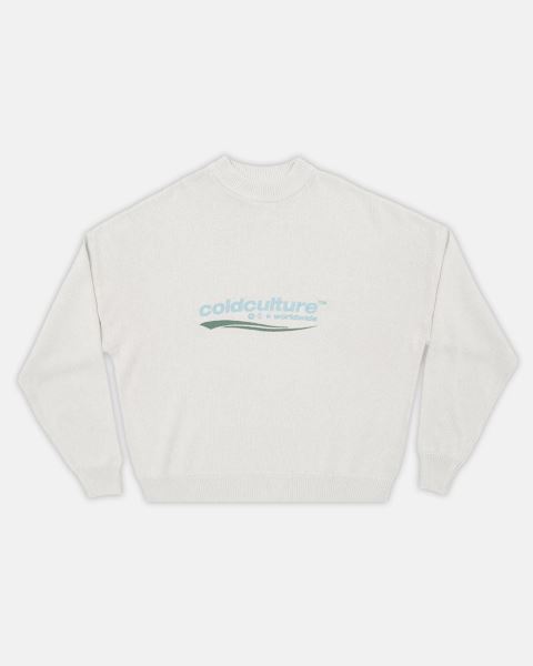Cold Culture Enterprise Knitwear Light Grey | 05763-NUPA