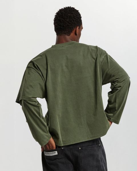 Cold Culture Enterprise Long Sleeve Dark Green | 74952-DCMV