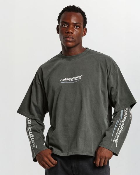 Cold Culture Enterprise Long Sleeve Grey | 70914-QTXK