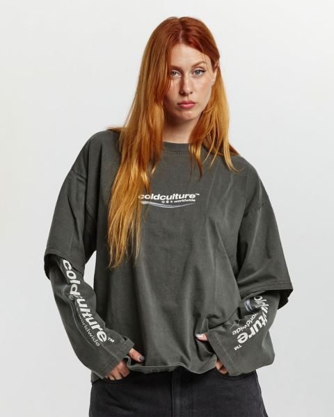 Cold Culture Enterprise Long Sleeve Grey | 70914-QTXK