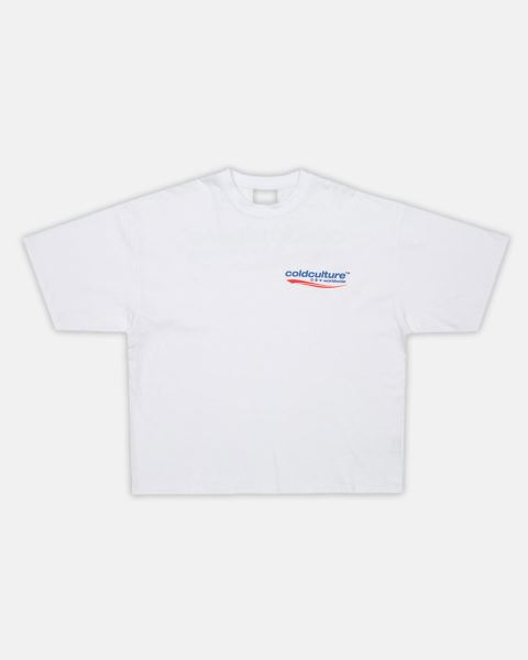 Cold Culture Enterprise T Shirt White | 30954-QLEJ