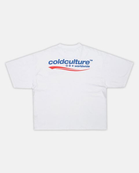 Cold Culture Enterprise T Shirt White | 30954-QLEJ
