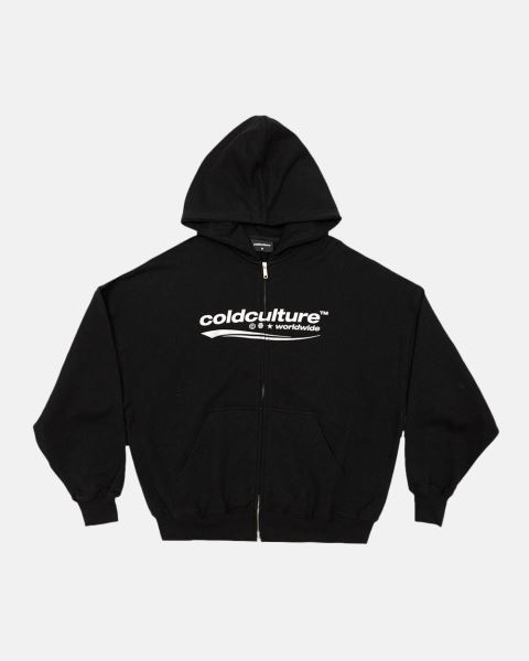 Cold Culture Enterprise Zip Hoodie Black | 37261-EPGD