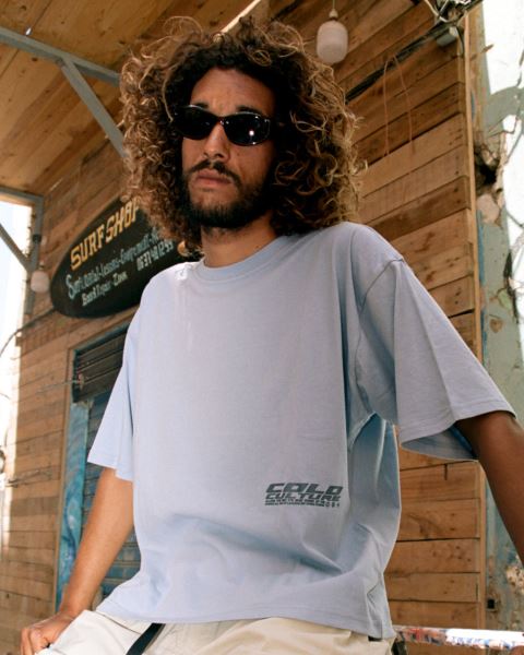 Cold Culture Faces T Shirt Yellow | 75246-LHPT