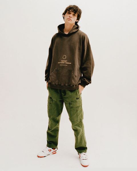Cold Culture Film Crew Hoodie Dark Chocolate | 76945-JRGX