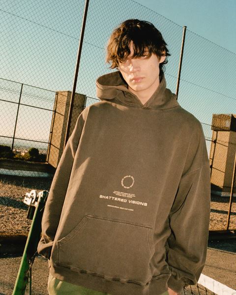 Cold Culture Film Crew Hoodie Dark Chocolate | 76945-JRGX