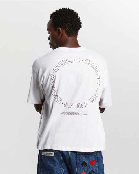 Cold Culture Film Crew T Shirt White | 67421-ARDI