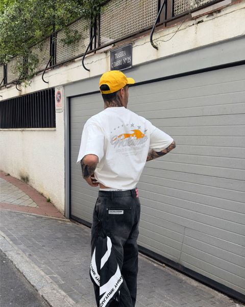 Cold Culture Flame T Shirt White | 23047-NVFT