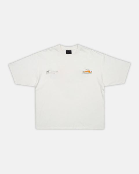 Cold Culture Flame T Shirt White | 23047-NVFT