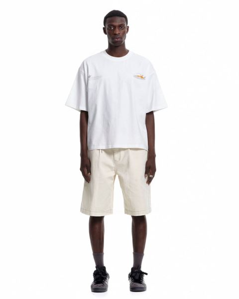 Cold Culture Flame T Shirt White | 23047-NVFT