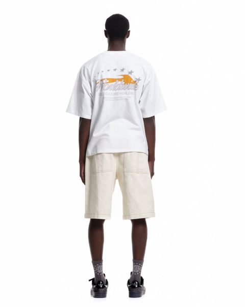 Cold Culture Flame T Shirt White | 23047-NVFT