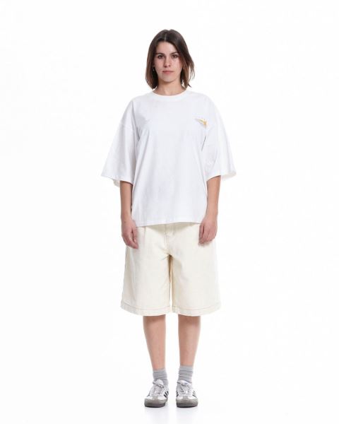 Cold Culture Flame T Shirt White | 23047-NVFT