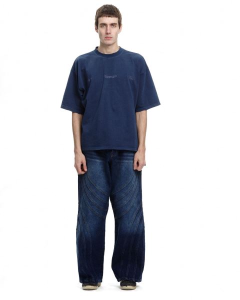 Cold Culture Ford Stars T Shirt Blue | 63502-PJIF