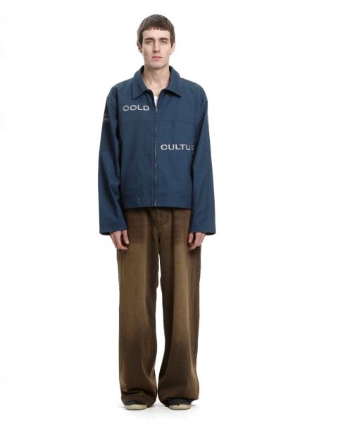 Cold Culture Ford Trench Jacket Blue | 20735-DUQG
