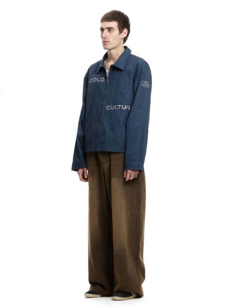 Cold Culture Ford Trench Jacket Blue | 20735-DUQG