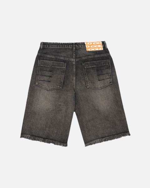 Cold Culture Frayed V2 Shorts Black Grey Blue | 80429-ILRN