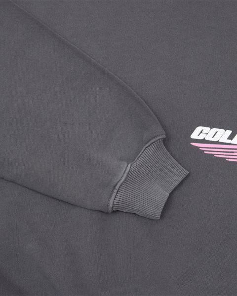 Cold Culture Galactic Glide Crewneck Sweatshirts Dark Blue | 49318-KBZS