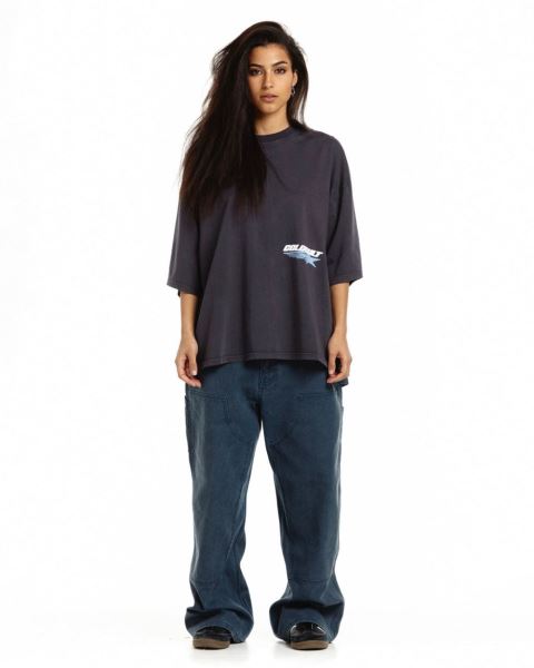 Cold Culture Galactic Glide T Shirt Brown | 92710-AEGC