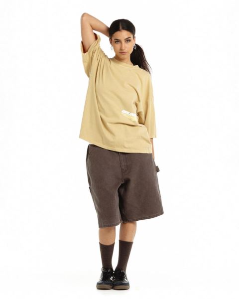 Cold Culture Galactic Glide T Shirt Orange | 52384-OTDV