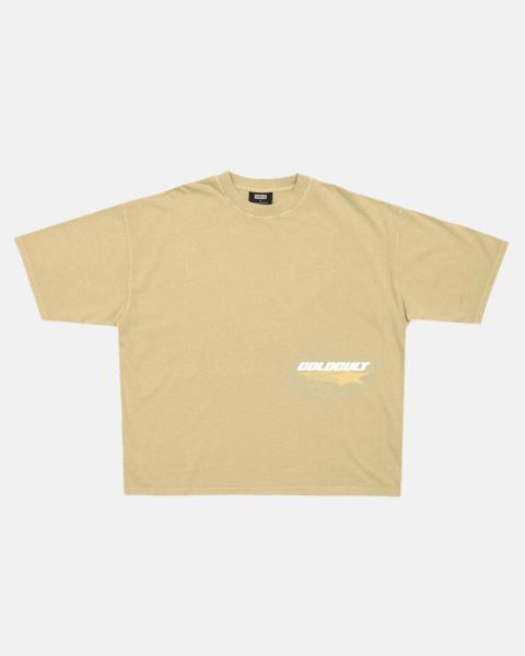 Cold Culture Galactic Glide T Shirt Orange | 52384-OTDV