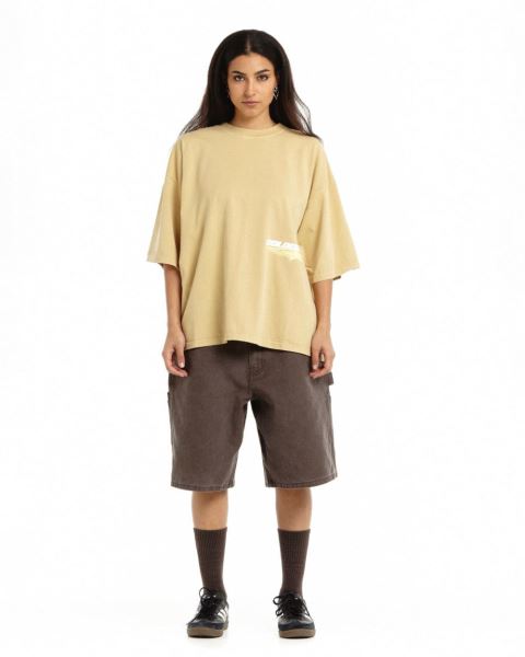 Cold Culture Galactic Glide T Shirt Orange | 52384-OTDV