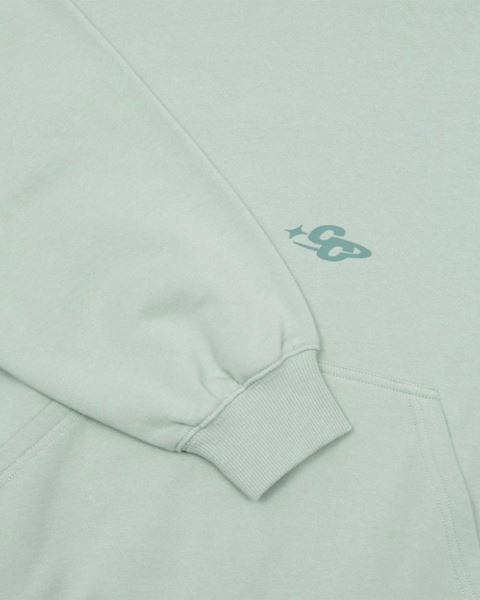 Cold Culture Globe Hoodie Green | 18706-CEBV