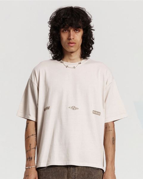 Cold Culture Globe T Shirt Grey | 03452-XHED