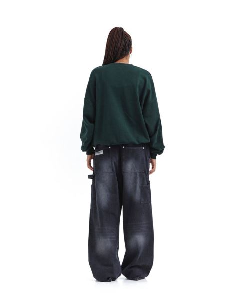 Cold Culture Gothic Crewneck Sweatshirts Green | 49683-AQBL