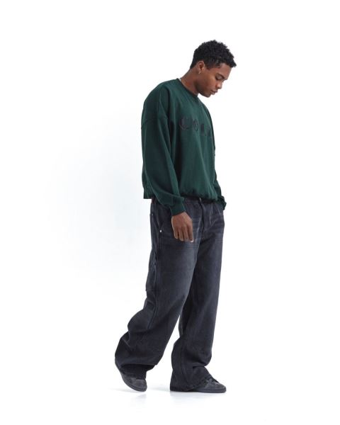 Cold Culture Gothic Crewneck Sweatshirts Green | 49683-AQBL