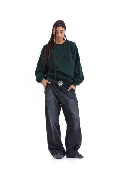 Cold Culture Gothic Crewneck Sweatshirts Green | 49683-AQBL