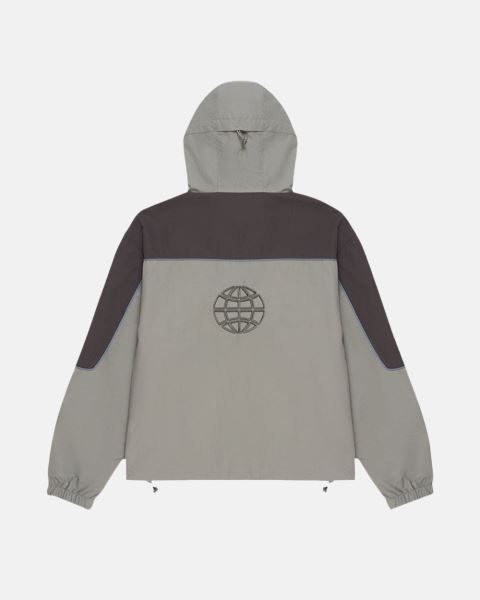 Cold Culture Half Zip Tech Jacket Grey | 09638-NUIF