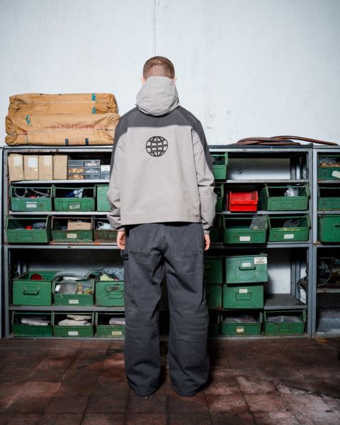 Cold Culture Half Zip Tech Jacket Grey | 09638-NUIF