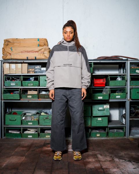 Cold Culture Half Zip Tech Jacket Grey | 09638-NUIF