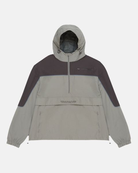 Cold Culture Half Zip Tech Jacket Grey | 09638-NUIF