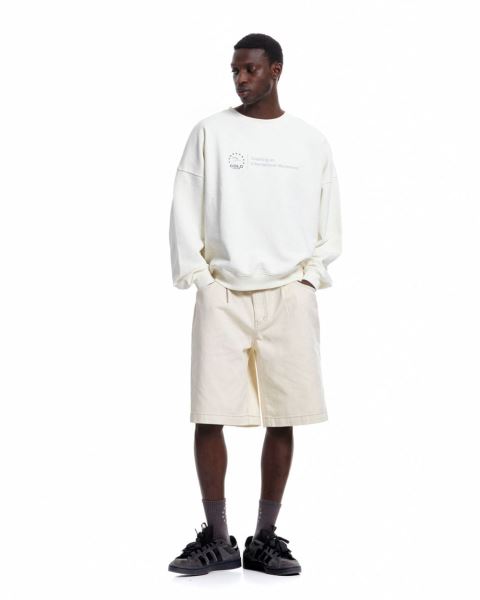 Cold Culture Heights Crewneck Sweatshirts White | 54937-UQIV