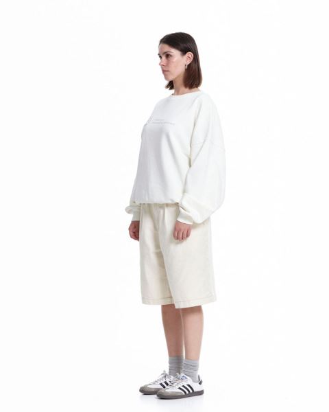 Cold Culture Heights Crewneck Sweatshirts White | 54937-UQIV