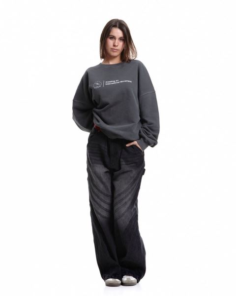 Cold Culture Heights Crewneck Sweatshirts Grey | 51268-VEWR
