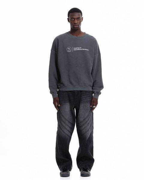 Cold Culture Heights Crewneck Sweatshirts Grey | 51268-VEWR