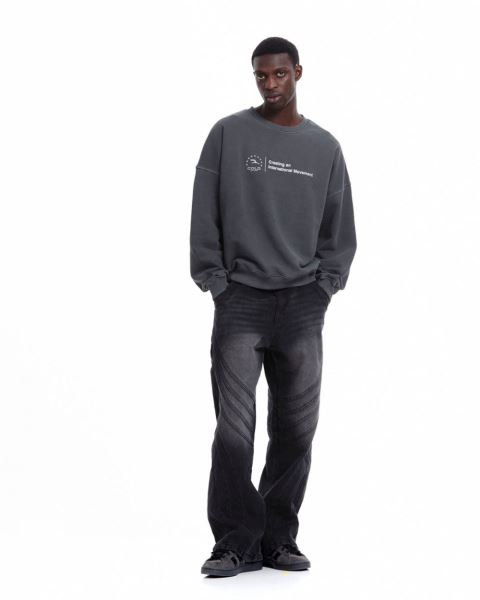 Cold Culture Heights Crewneck Sweatshirts Grey | 51268-VEWR