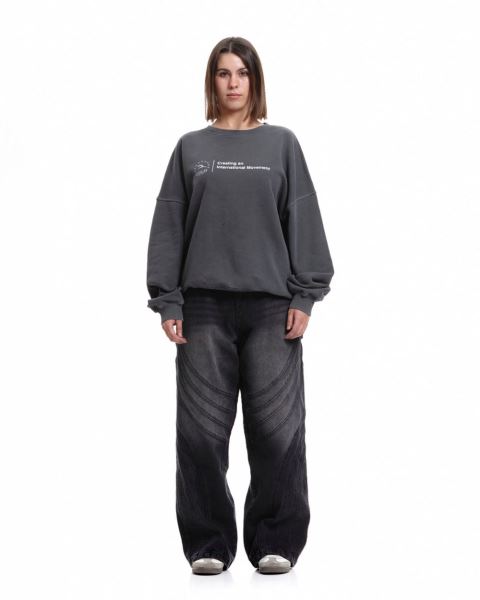 Cold Culture Heights Crewneck Sweatshirts Grey | 51268-VEWR
