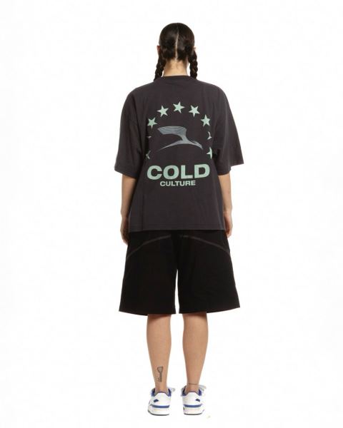 Cold Culture Heights T Shirt AZURE Blue | 34958-LKBH