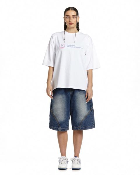 Cold Culture Heights T Shirt White | 93756-DHZY