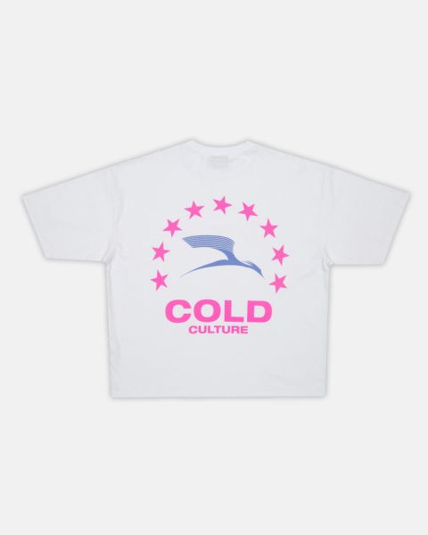 Cold Culture Heights T Shirt White | 93756-DHZY
