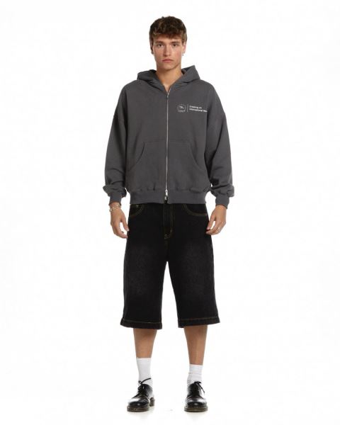 Cold Culture Heights Zip Hoodie Grey | 98372-EOCT