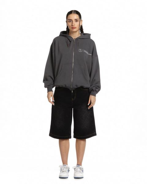 Cold Culture Heights Zip Hoodie Grey | 98372-EOCT