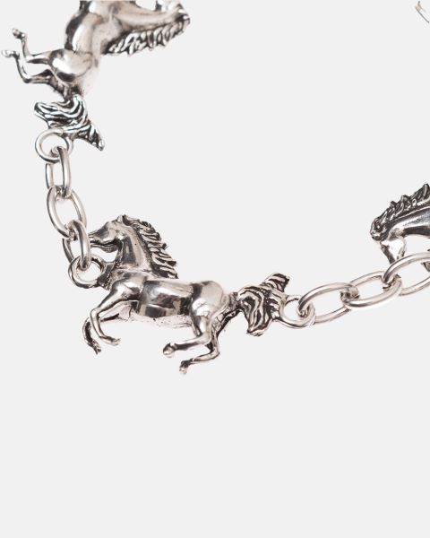 Cold Culture Horse Bracelet Jewelry Silver Yellow | 02845-XAPM