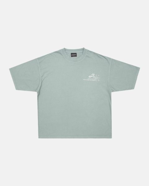 Cold Culture Horses T Shirt Beige Green | 46203-OWEB