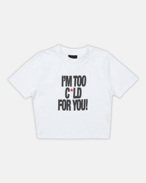 Cold Culture Im Too Cold Baby T Shirt White | 07458-LADS