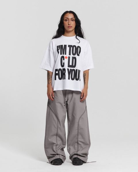 Cold Culture Im Too Cold T Shirt White | 45109-ATOF